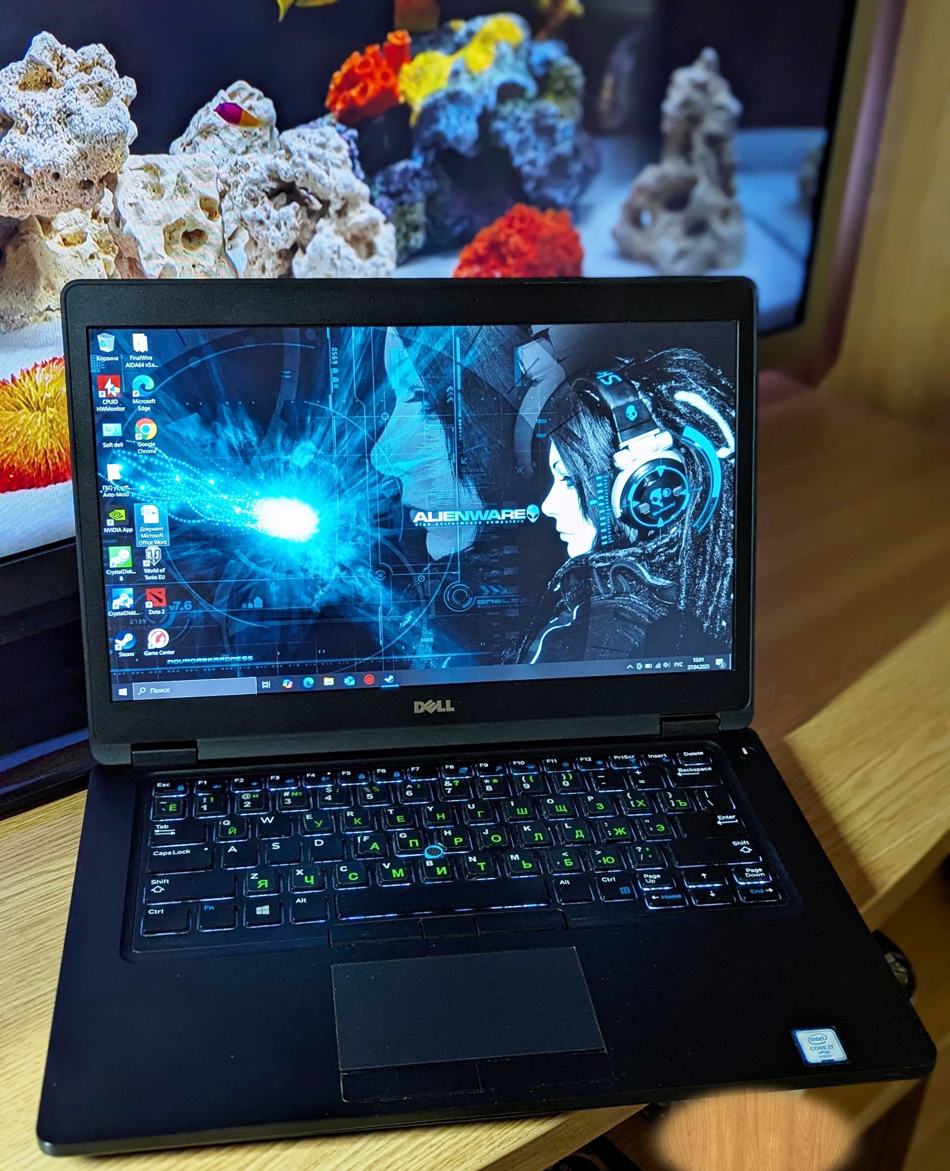 Dell Latitude /Intel i7-6600/DDR4-8GB/NVIDIA 930MX 2GB/SSD NVME  256GB