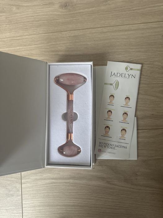 Jadelyn rozowy kwarc roller do twarzy masaz twarzy anty aging