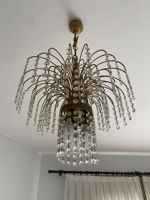 Candeeiro vintage em cristal