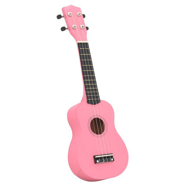 Ukulele Sopranowe Z Pokrowcem, Dla Dzieci, Różowe, 23"