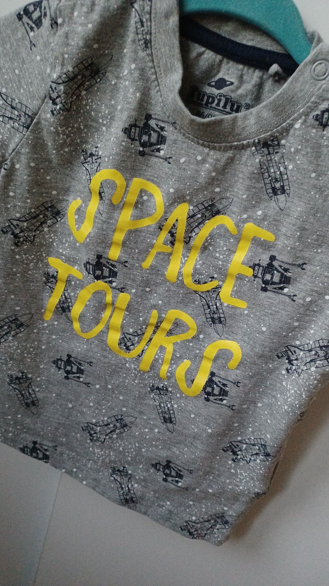 T-shirt chłopięcy lupilu 86 92 kosmos