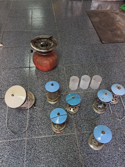 Petromax Hipólito lanternas fogão e vidros