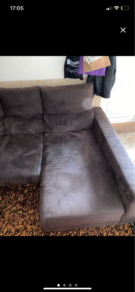 Sofa chaise long em L c/ arrumação