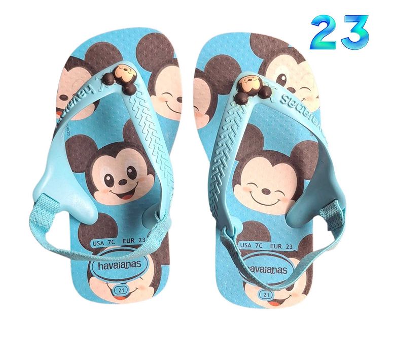Chinelos Azuis Mickey Havaianas 23