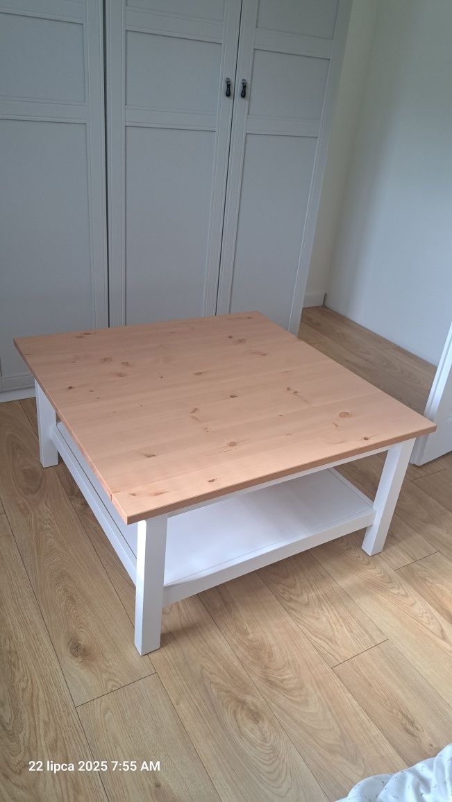 Nowy stolik drewniany ikea hemnes