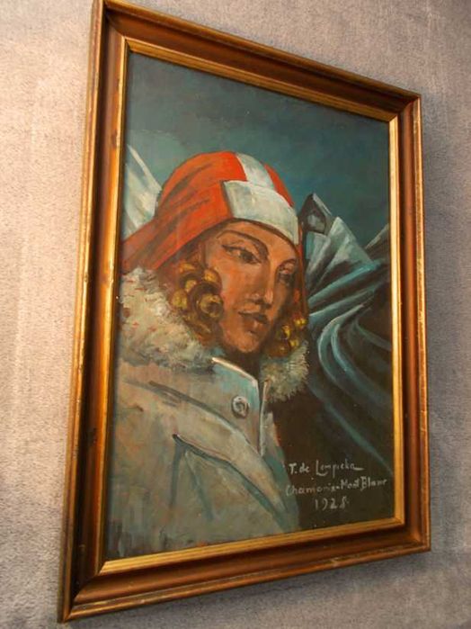 Tamara Łempicka - stary obraz olejny