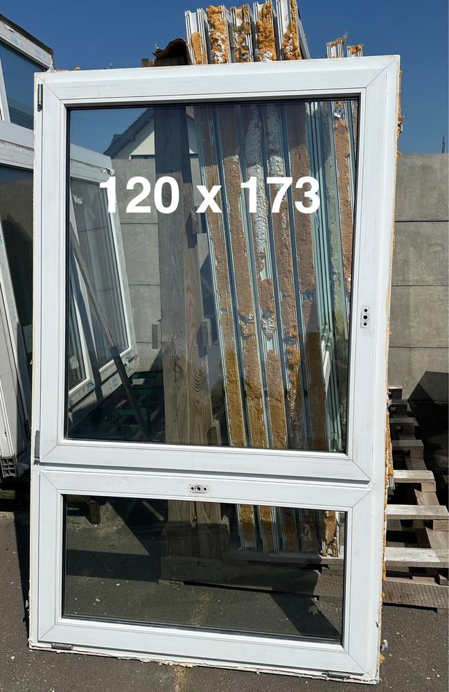 Okno PCV używane 120 x 202, dostępne kilka sztuk!!!