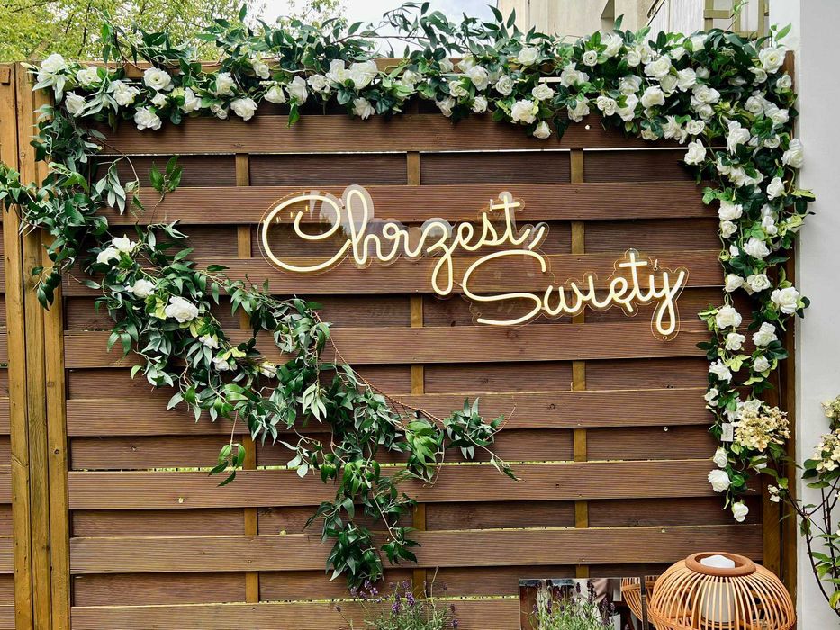 Ścianka/tło do zdjęć na ślub, wesele, komunię, chrzest