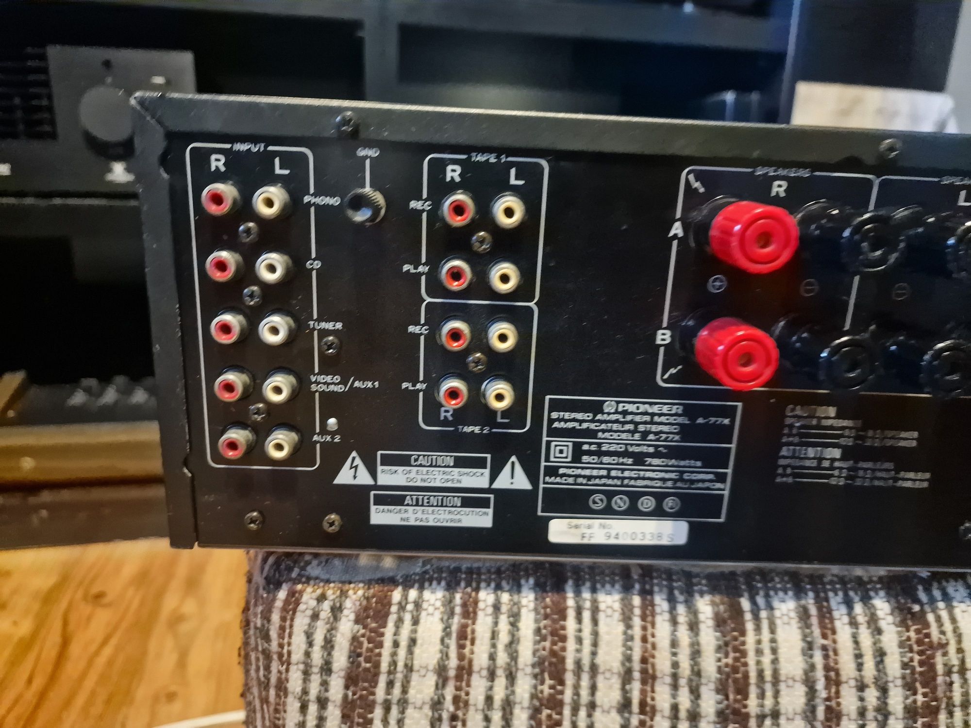 Pioneer A77X wzmacniacz po przeglądzie serwisowym