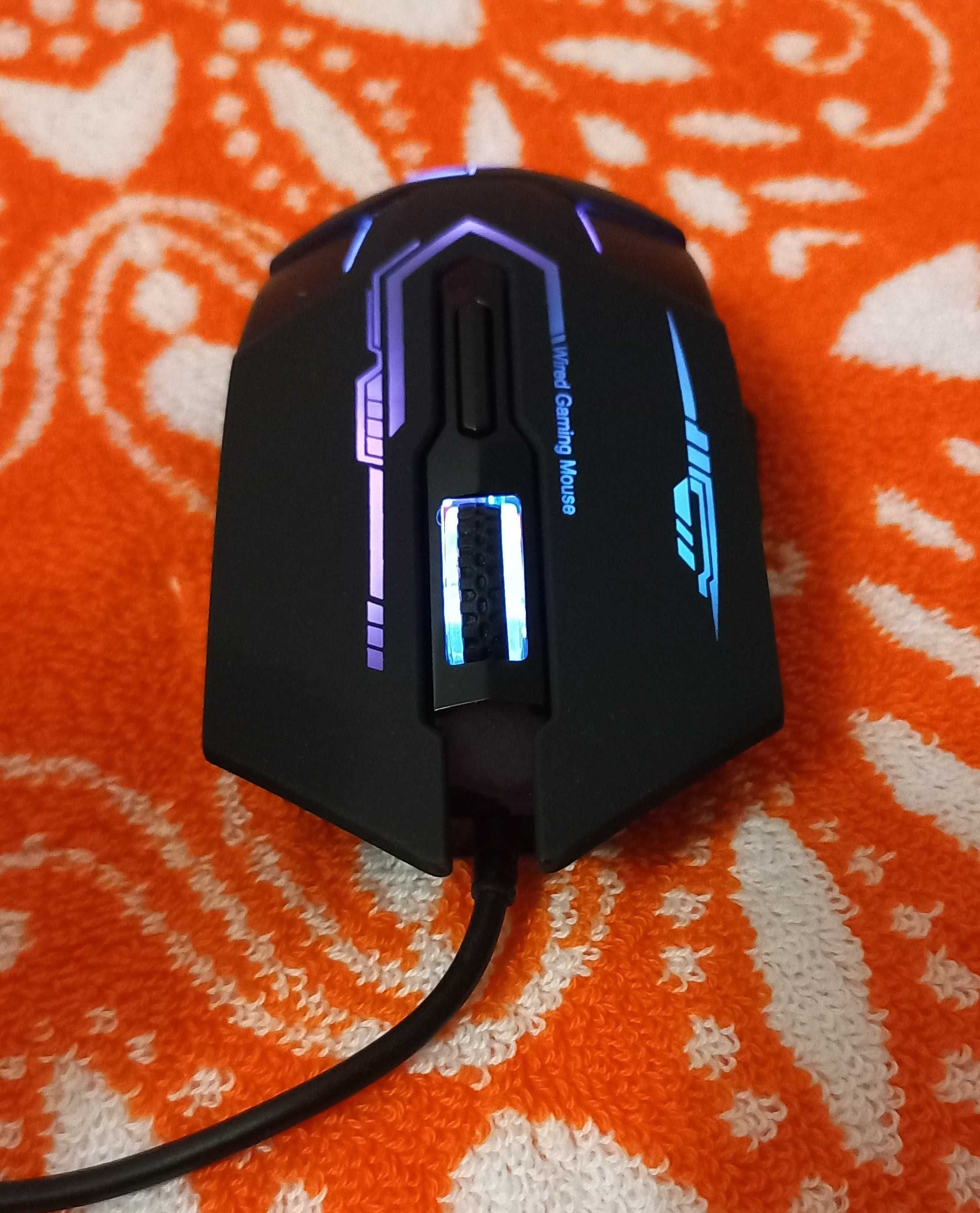 игровая 6D компьютерная мышь RGB Aigo Q825A
