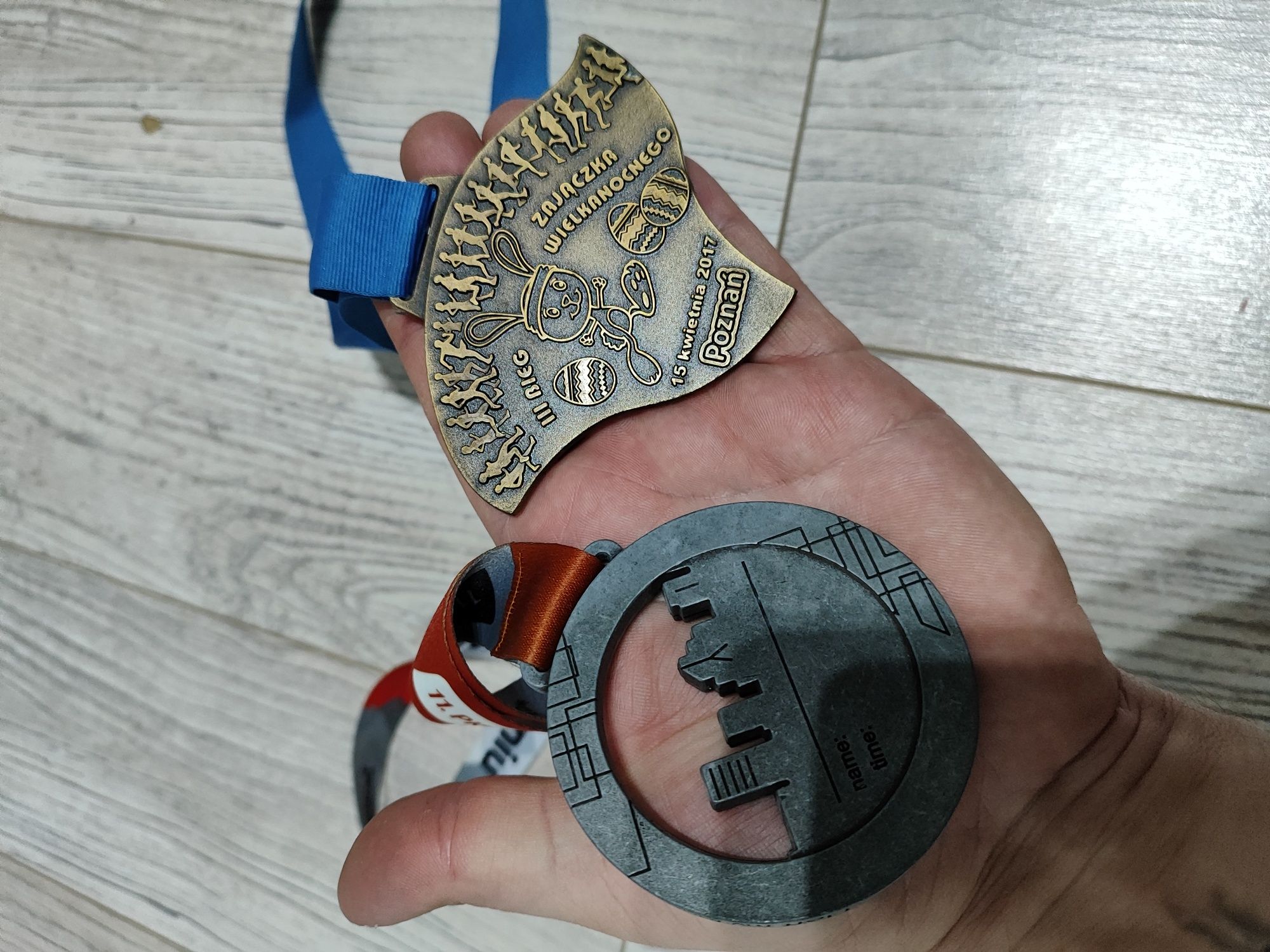 Dwa medale maraton Poznań