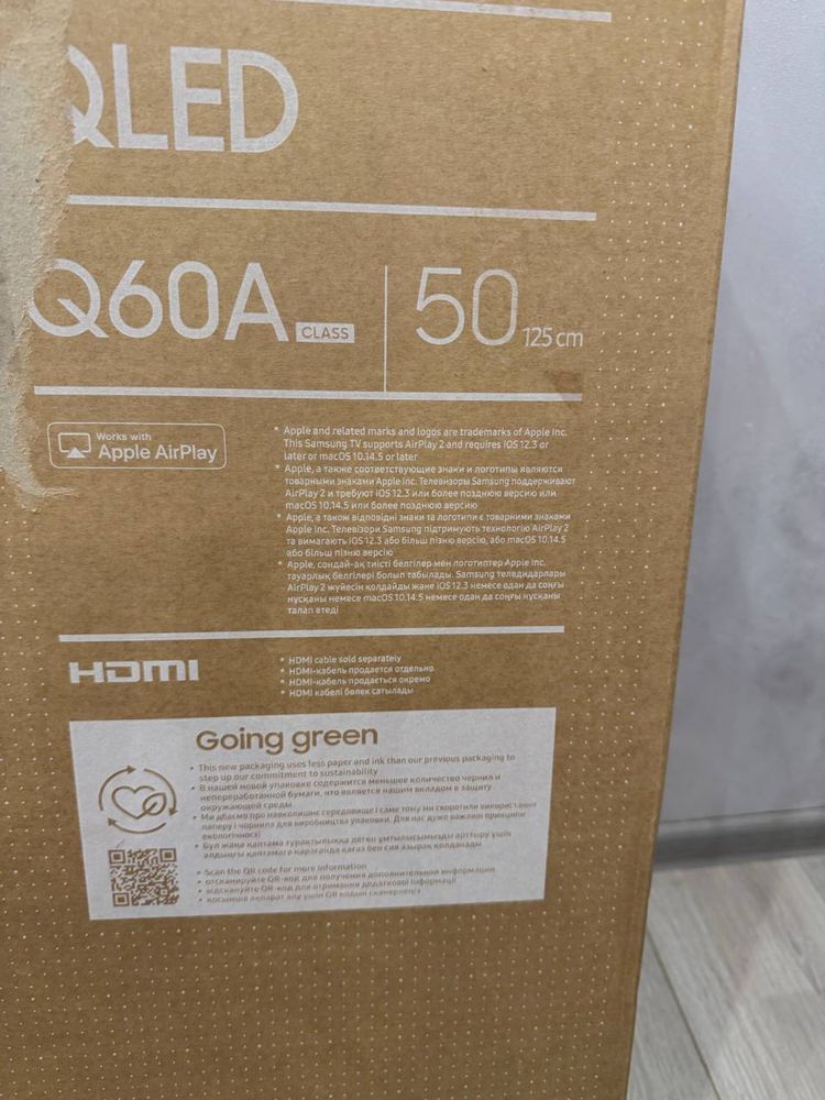 Продам smart QLED телевізор Samsung QE50Q60AAU  БУ