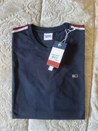 S-shirt da tommy azul nova, com etiqueta