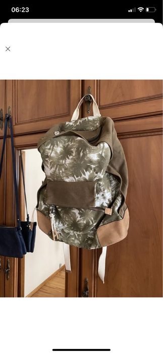 Рюкзак zara текстиль/шкіра