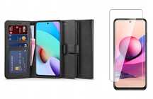 Etui Portfel Ii + Szkło Płaskie do Xiaomi Redmi 10