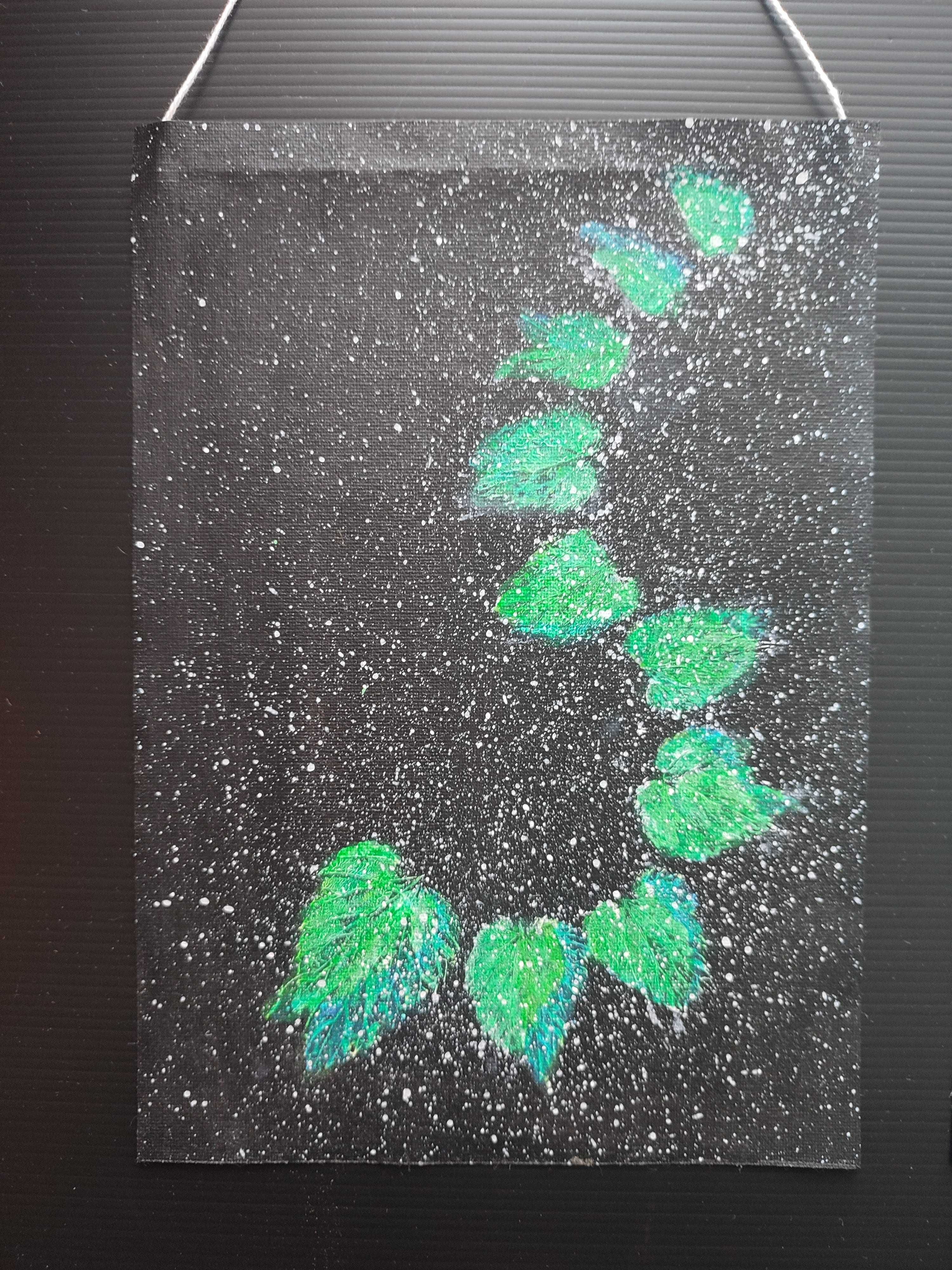 Abstrakcja | Obrazy | Tryptyk | "GALAXY OF LEAVES"