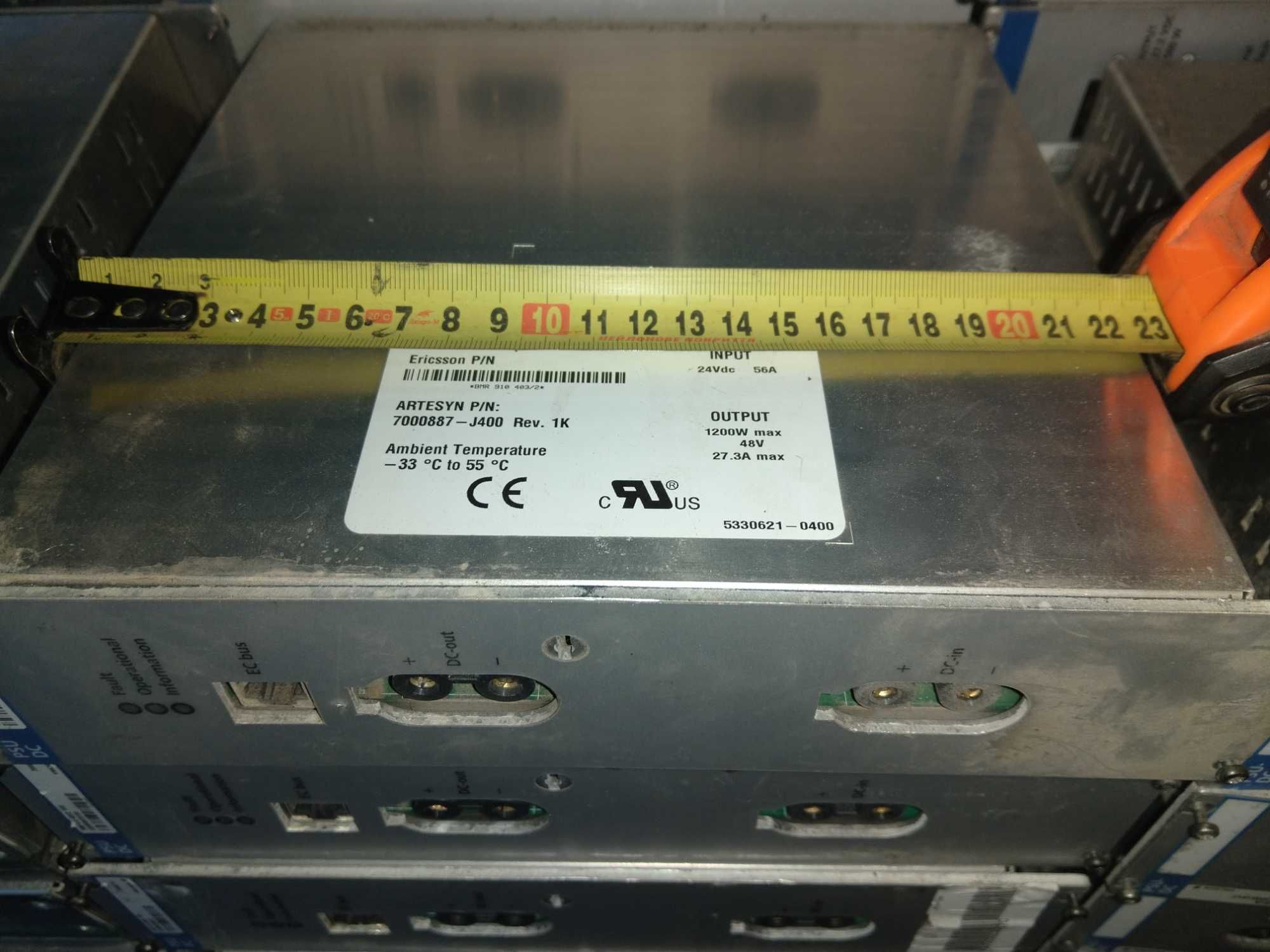 1200 ватт Блоки живлення  дс дс dc-dc з 20 до 50 на 48-53×2×2 вольт