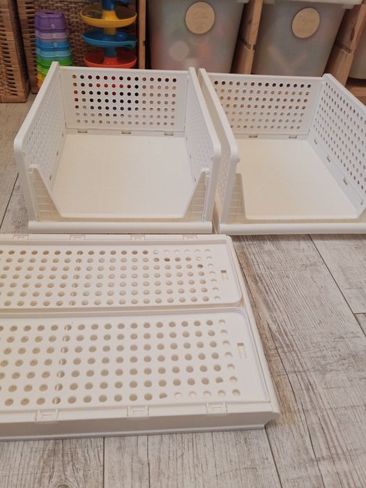 Kosze organizer do przechowywania regał pudełka składane