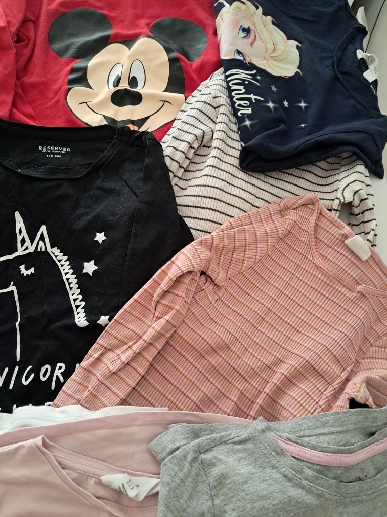 Bluzki H&M, Reserved 122/128  -13 sztuk