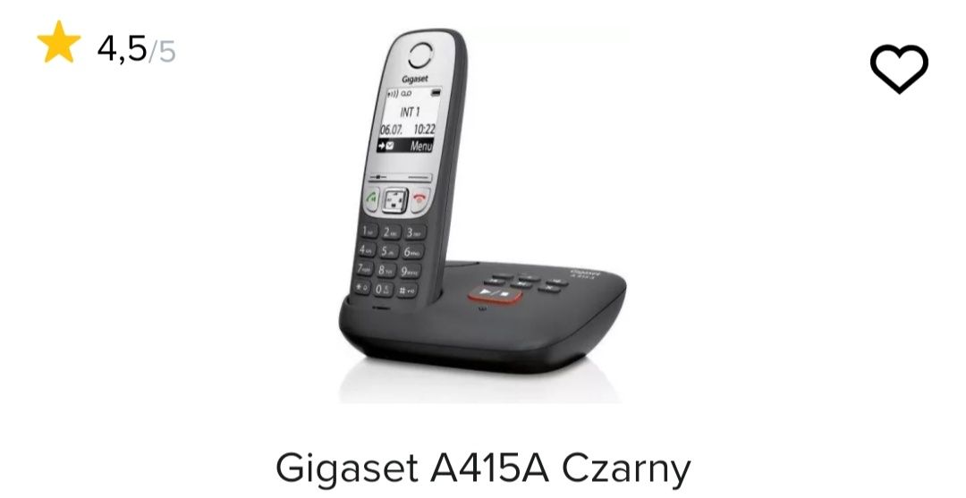 Telefon stacjonarny bezprzewodowy Gigaset A415a