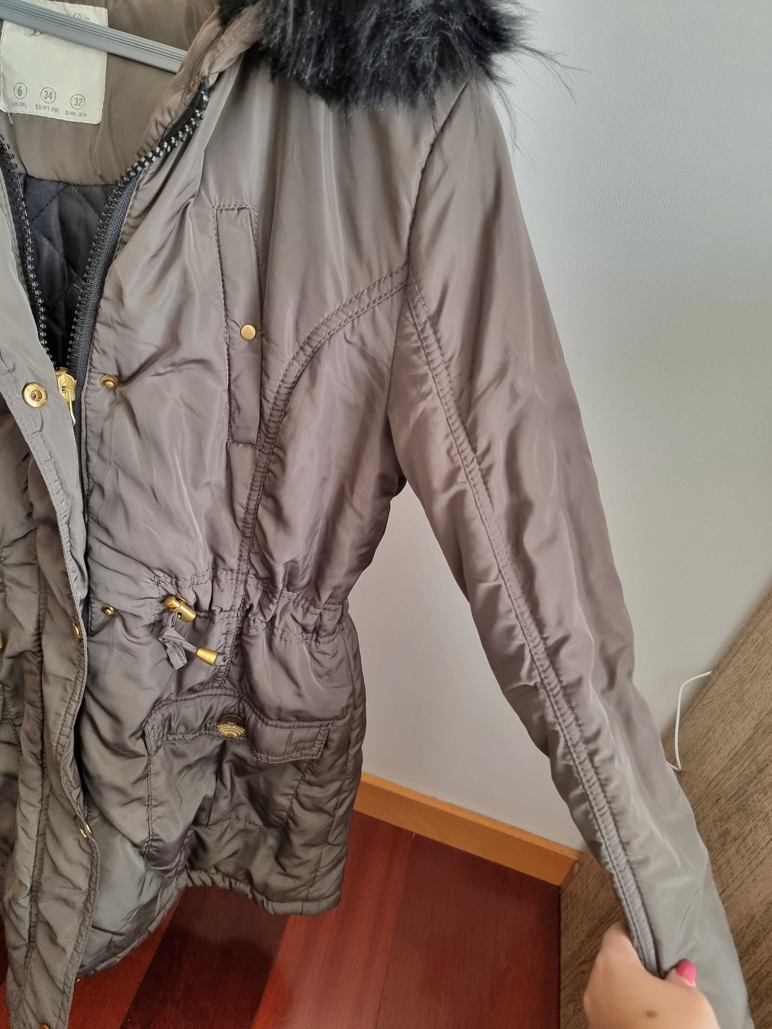 Blusão acinzentado Primark, tamanho 34