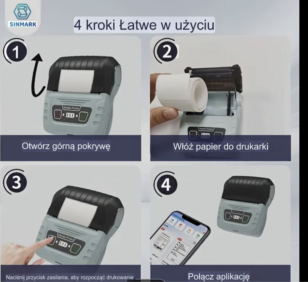 Drukarka etykiet SK58 IOS/android/windows