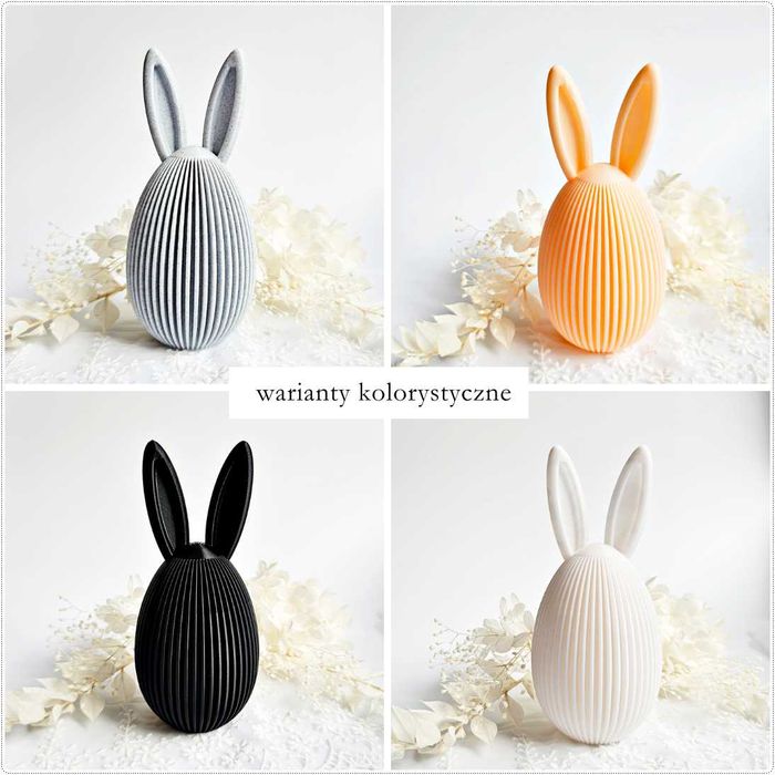Jajko z uszami zająca – Zając Wielkanocny - dekoracja.