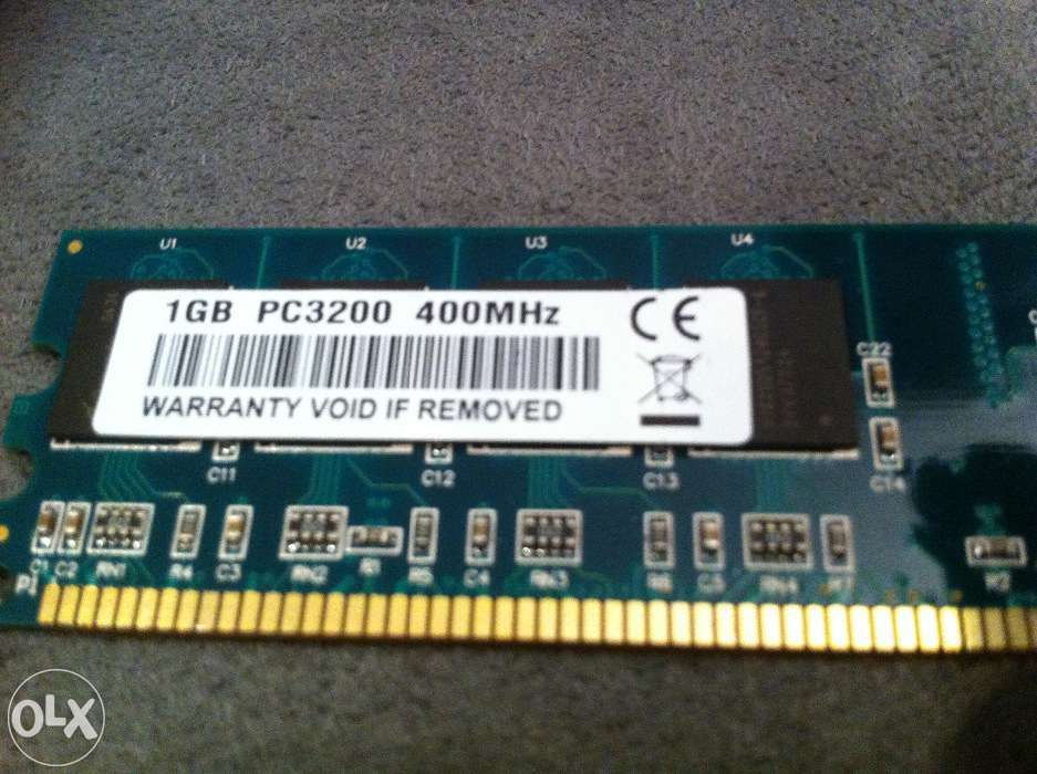 Memória 1Gb PC3200 MHz400