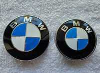 NOWE logo BMW znaczek 82mm 78mm niebieski okrągły