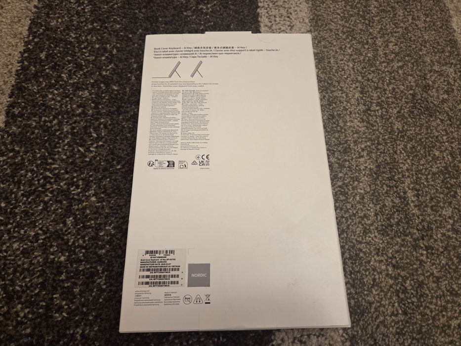 Oryginalny Samsung Book Cover Keyboard do Galaxy S9, S9 5G, S9 FE 5G