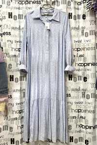 Платье рубашка, натуральное, длинное, H & M