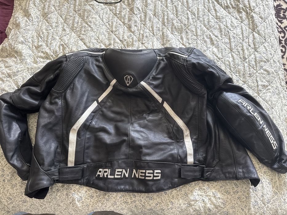 Мотокуртка Arlen Ness, шкіряна, розмір 54 (L/XL), CE сертифікат