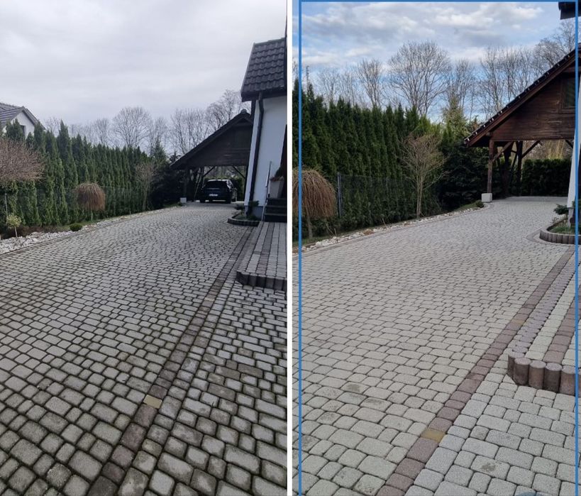 Mycie kostki brukowej, elewacji, dachów, ogodzeń, garaży podziemnych
