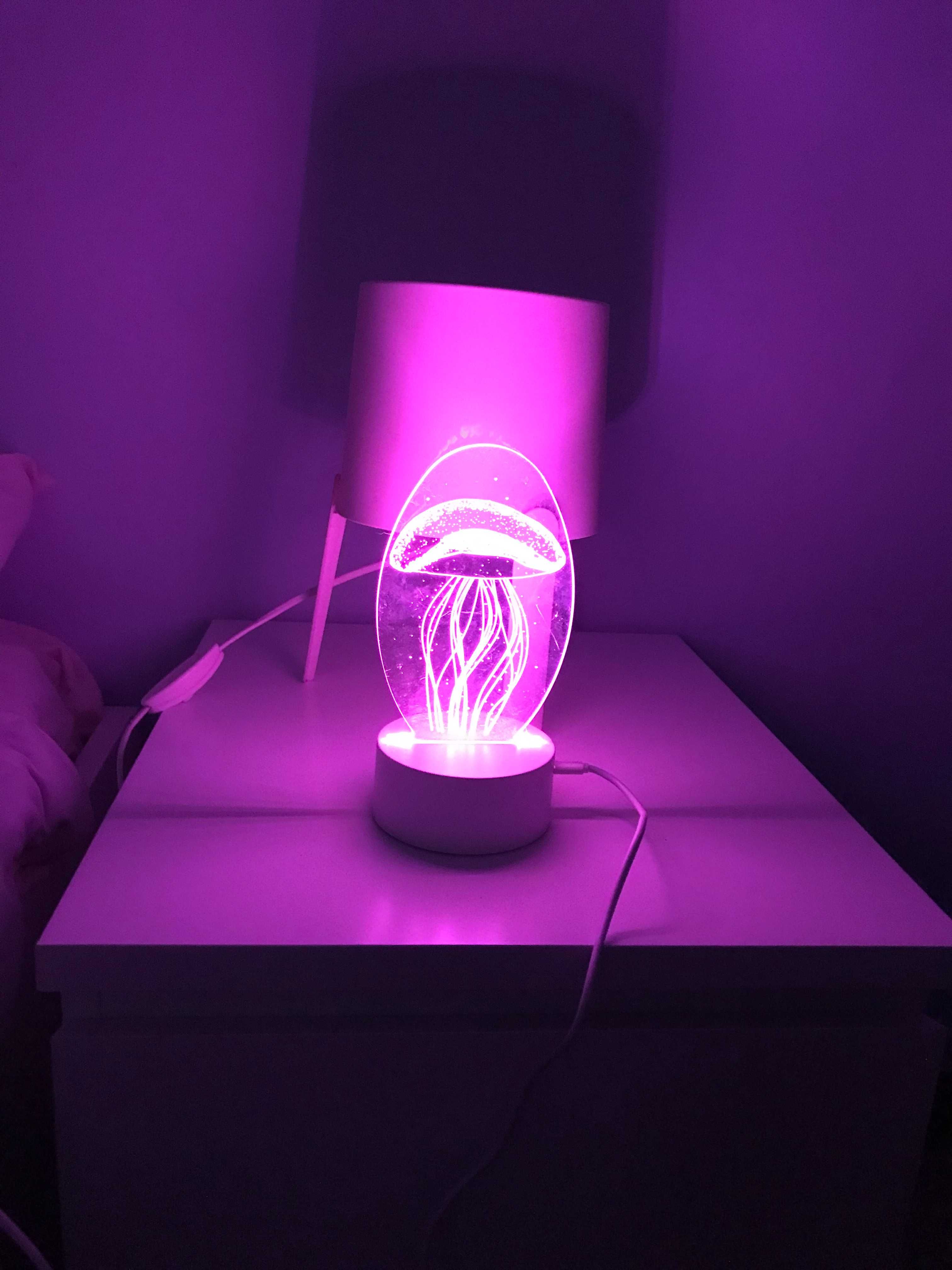 Lâmpada decorativa 3D