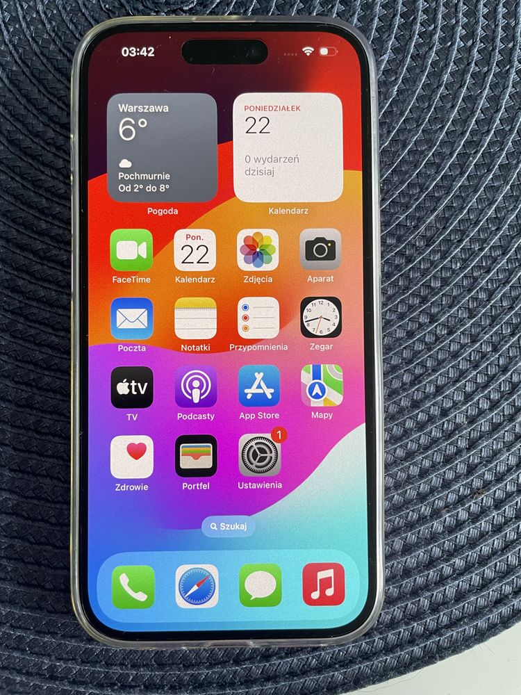 Sprzedam nowy Iphone 15 z folia antybakteryjną na ekranie