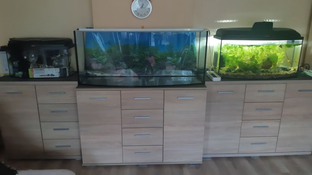 Sprzedam lub zamienię akwariumy 205 litrów 120 cm szerokość