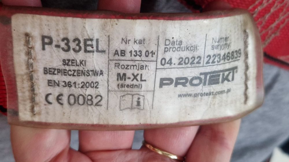 Szelki bezpieczenstwa P 33 EL PROTEKT