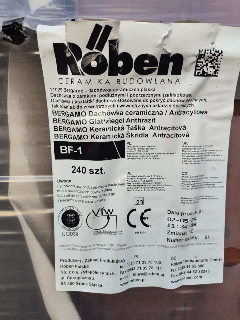 Dachówka płaska Roben
