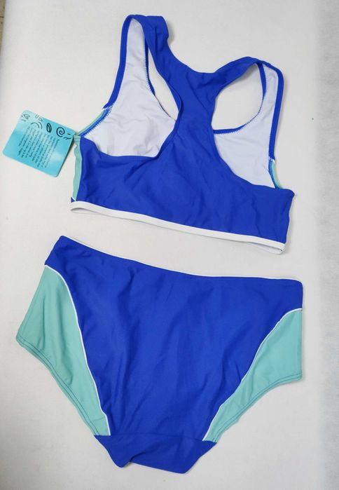 Strój kąpielowy dwuczęściowy sportowy bikini niebieski 34/36 ST0194A