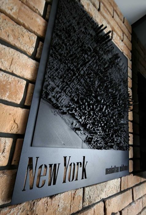Obraz, makieta, New York, Manhattan Midtown, Nowy Jork, Rzeźba