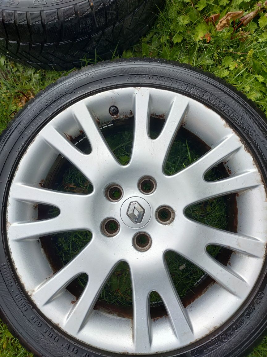 Felgi aluminiowe Renault Laguna 5x108 ET50 17" + koło zapasowe