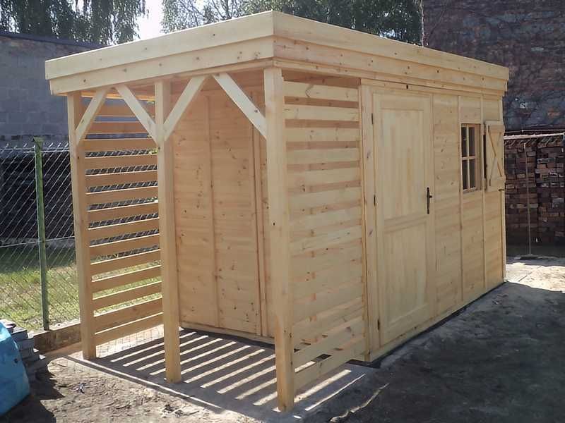 Domek Zebra ogrodowy 4x3 dach 1-spadowy producent