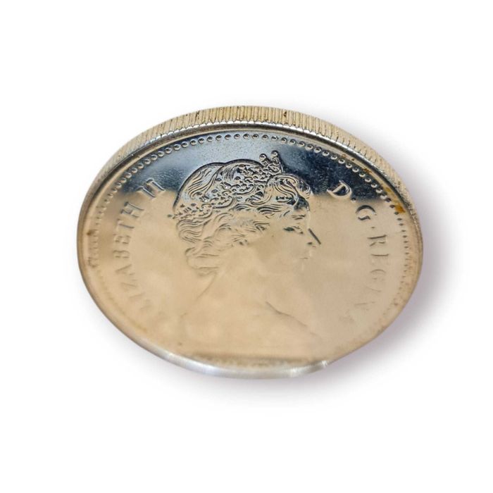 Moeda Canadá 1989 – “Fleuve Mackenzie River” – 1 Dollar Prata 0.500