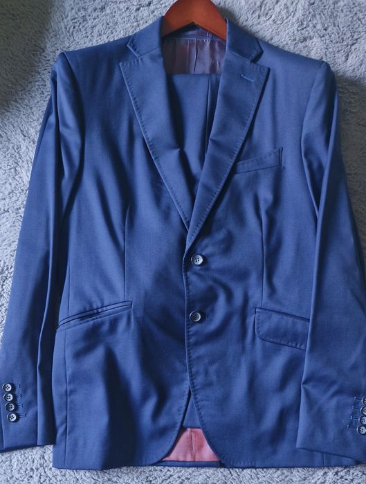 Костюм Scabal Royal Blue Plain, 48
