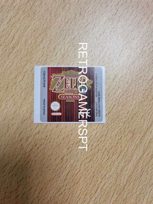 Label de reposição Zelda Oracle of Seasons