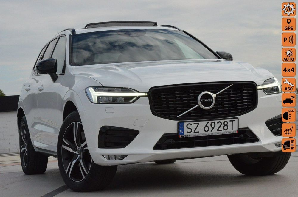 Volvo XC 60 R-Design AWD 211 KM aut. Panorama/Navi/Skóry/Kamera/El.fotele/Grzania