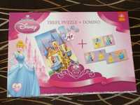 Puzzle + domino księżniczki Disney