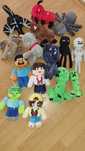 Minecraft maskotki enderman smok krowa pies