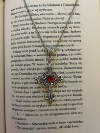 Naszyjnik srebrny łańcuszek z zawieszka krzyż z cyrkonią goth metal