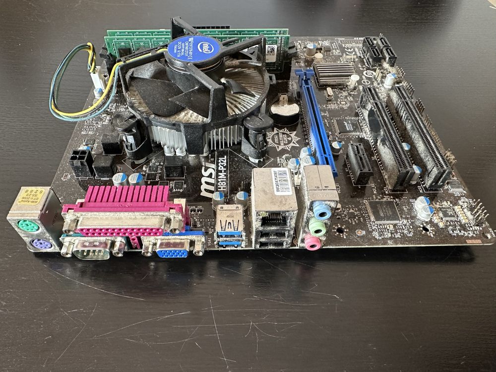 Motherboard Asus H81M-P32L com Provessador Intel e Memoría DDDR 4Gb